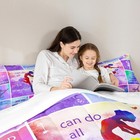 Manfei Twin Size Tie Dye Comforter Set Kids Girls Women Bedding