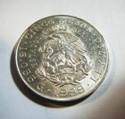 1959 Mexico - 5 Pesos - 100 Yrs  Carranza Birth Silver Coin