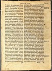 1538 Coverdale Bible Leaf 2nd Ed Early English  latin Diglot