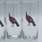 Lot Of 4 Wild Turkey Bourbon Shot Glasses Tall