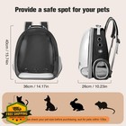 Cat Carrier Backpack Black Space Capsule Dog Puppy Travel Hiking