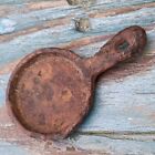 Old Vtg Rustic Cast Iron Skillet Miniature Pan Doll House 2  Tiny Kitchen Acces