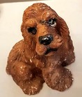 Vtg Dog Figurine 9  Cocker Spaniel Statue Udc 1988 Miller Has Issues - Rescue Me