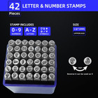 42pcs Metal Stamping Kit  Number And Letter Stamp Set  a-z  0-9 And  love Symbol