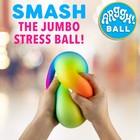 Power Your Fun Arggh Rainbow Giant Stress Balls For Adults - 