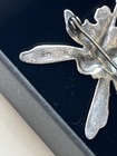 Vintage Sterling Silver Fairy Brooch Art Nouveau Pin Repro Stamped 925 Silver