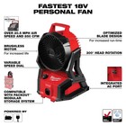 Milwaukee  0818-20 M18 Brushless Jobsite Fan   Authorized Usa Dealer