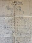 Antique Large Blueprint Audrain County Mexico  Missouri Historical Brick City