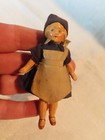 Antique Vintage Painted Bisque Hertwig Girl Dollhouse Doll 3 1 4  Tall 1 12