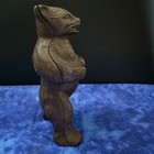 Antique Hubley Cast Iron Mean Standing Bear Still Penny Bank Pat Appl For 1906