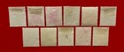Vintage Hong Kong Lot Of 11 Used Qe Ii 1954 High Values To  10 Stamps