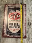 Stp Oil Treatment Sign Retro Vintage Metal Tin Garage Wall Decor Man Cave 8x12