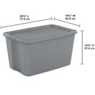 Extra Large Storage Bin  30 Gallon Plastic Storage Container With Snap-on Lid