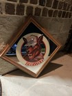 Coors Light Beer Beerwolf 1986 Vintage Framed Mirror Bar Sign 16 5 