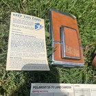 Vintage Polaroid Sx-70 Folding Land Camera Kit W  Leather Case  Flashbar  Papers
