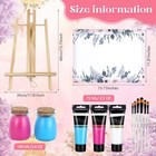 13 Pcs Wedding Unity Painting Canvas Set  1 Customized Canvas 1 Easel 2 Jars    