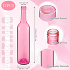 Decorative Colored Glass Bottles  W  Cork  Empty Wine Bottle  Garden  Home Decor