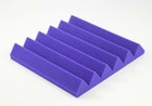 2  Purple Acoustic Wedge Soundproofing Studio Foam Tiles 12 Pack