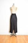 Vintage Y2k Ralph Lauren Women s Pants Black Linen Wide Leg Trousers Xl 16w