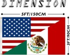 America And Mexico Friendship Flag Mexican Flag 3x5 Ft Polyester Outdoor Flag Fo