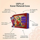 Natural Kaveri Mehandi Henna Cones   Temporary Tattoo Body Art Kit   3 Cones