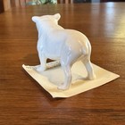 Vintage Hagen Renaker Miniature Porcelain White Standing English Bulldog New