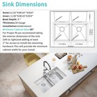 32  Double Bowl Undermount Sinks Nano Kitchen Sink 20 Gauge Stainless Steel Sink