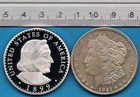 1899 Barber Columbus Us 60c Puerto Rico Peso Silver Clad Homage Pattern Coin