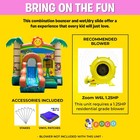 Inflatable Bounce House Commercial Toddler Kids Jumper Castle Tropical No Blower