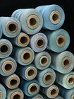 Large Vintage Blue Industrial Sewing Spools Thread Cones - Boilfast Horizon Lot