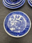 Vtg Blue Willow Child   s Porcelain Tea Set 19 Pc   5 Extras     Japan     Plates Pot