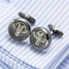 Functional Tourbillon Mechanical Watch Cufflinks French Cuff Links Mens Cufflink