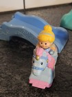Klip Klop Fisher-price Little People Disney Princess Lot Of 5 Slides Food Trough