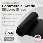 Black Silicone Sheet 60a 1 16 X 3 X 9 Rubber Mat Made In Usa Gasket Material