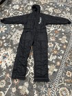 Polar King Black Insulated Motorcycle Hooded Coveralls Men   s Sz M Cold Work Wear