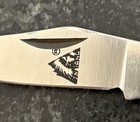 Vintage Indiana Cutlery Miniature Lock Back Folding Knife  Brass Handle  Italy