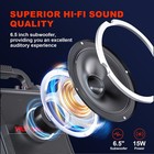 Karaoke Machine Portable Bluetooth Speaker Wireless Microphone A101 Black Huabao
