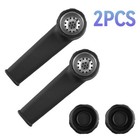 2 Pack Silicone Smoking Pipe 3 5  With Lid And Stainless Steel Screen Black New