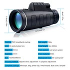 Hd Monocular Starscope Monocular Telescope Bak4 W phone Clip tripod