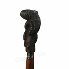 Vintage Solid Wooden Walking Stick Brass Handle Antique Style Victorian Cane
