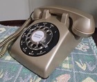 9 1965 Gold black  Western Electric Cd 500 Rotary Telephone Works Great 