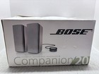 Bose Companion 20 Multimedia Speaker System - Silver - Complete In Box - Tested