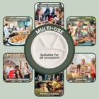 4 Compartment Disposable Paper Plates 12    Heavy Duty Dinner Plates Bulk 125 250