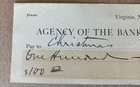 1882 Agency Of The Bank Of California Virginia City Nevada Nv Bank Check Keating