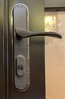 Pella Matte Black French Door Handle Set Left Hinge W key Cylinder New In Box