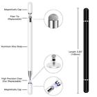 Stylus Touch Screen Pen Fiber Tip Aluminum Lightweight White For Phones