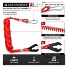Boat Engine Safety Kill Stop Switch Lanyard Tether For Yamaha Mercury Tohatsu Ho