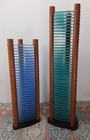 2 Vintage Y2k Retro Era Atlantic Cd Towers 26 5   20  Teal And Blue 40 Cd 30 Cd