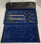 Dietzgen Reliance Vintage 10 Pc Drafting Tool Set - Germany - Some Rust corrosio