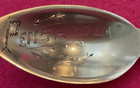 Pensacola Florida Alligator Ponce De Leon 5 6  Sterling Souvenir Spoon Lda 19g